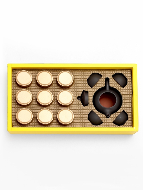 Подарочный набор для чайной церемонии,китайский чай Подарочный набор для чайной церемонии,китайский чай "Дахунпао" 9 капсул,на 4 персоны+пакет