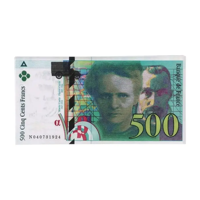 Пачка купюр Пачка купюр "500 французских франков"