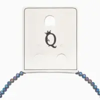 Чокер из бисера &laquo;Хрусталь&raquo;, серый в серебре, 36 см + 5 см доп, цепочка