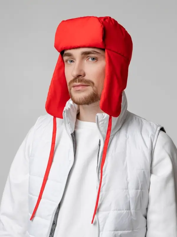 Шапка-ушанка Shelter, красная Шапка-ушанка Shelter, красная