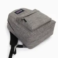 Рюкзак школьный на молнии, с карманом, однотонный, размер 30&times;14&times;41 см, графитовый