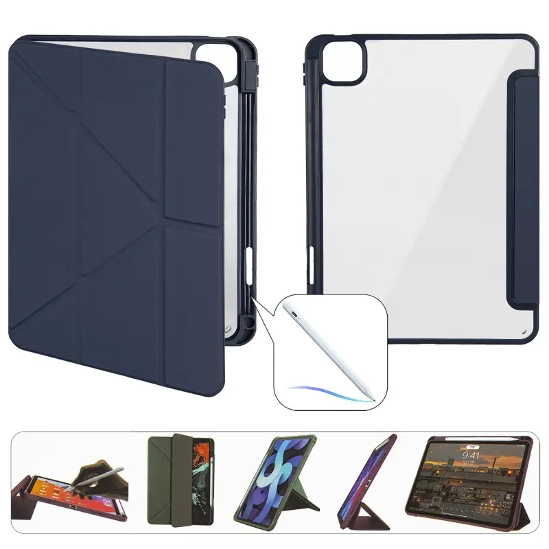 Чехол-книжка для iPad Air 11 (2024) Smart Case Crystal Folio (Pencil) Dark Blue