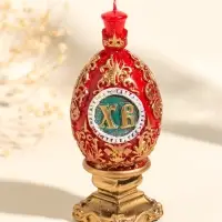 Свеча декоративная "Пасхальное яйцо с орнаментом №1" 5х12 см, 95 гр
