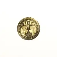 Монета сувенир знак зодиака «Близнецы», d=2,5 см.