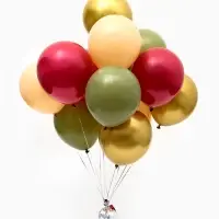 Воздушные шары латексные 12" &laquo;Оливковый, бежевый, золотой, кофейный микс&raquo; набор 25 штук