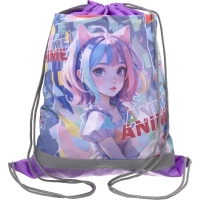 Сумка для сменной обуви со светоотраж.полоска СДС-71, АНИМЕМАНИЯ