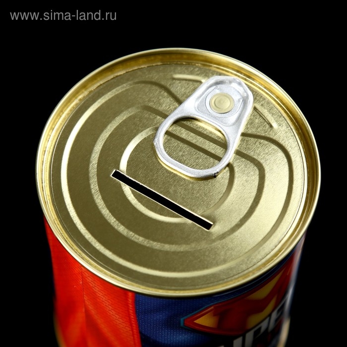 Копилка-банка металл Копилка-банка металл "Super мужик" 7,3х9,5 см