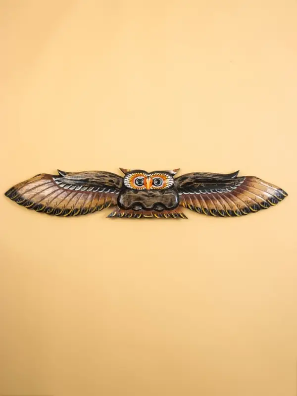 Панно &laquo;Парящая сова&raquo;, 100&times;1.5&times;20 см, дерево