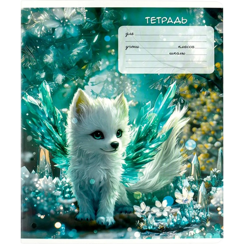 Тетрадь 12 л клетка СКАЗОЧНЫЕ ЖИВОТНЫЕ А5+,в ассортименте /68524