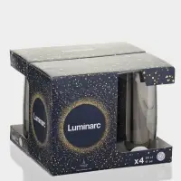 Стаканы Luminarc &laquo;Сияющий графит&raquo;, 330 мл, набор 4 шт., стекло, серые