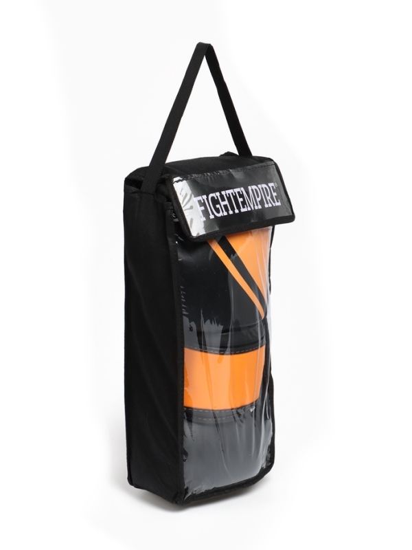 Боксёрские перчатки FIGHT EMPIRE, URBAN, чёрно-оранжевые, размер 12 oz