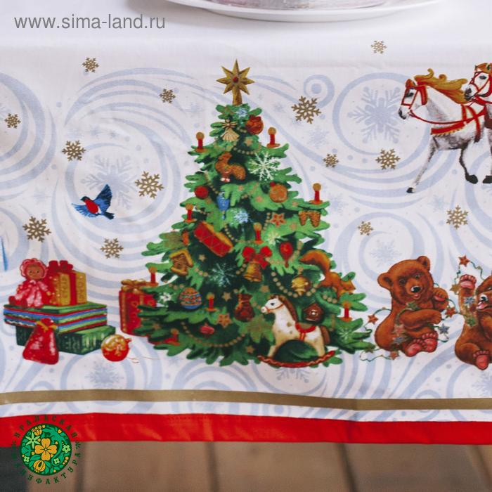 Скатерть новогодняя Этель "Новогодняя сказка" 150х110см +/-3см с ГМВО, хл100%