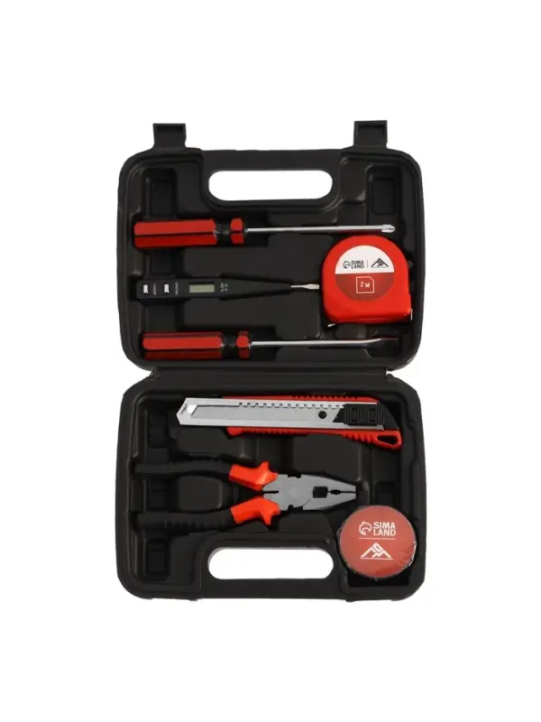 Набор инструментов в кейсе ЛОМ &laquo;23 ФЕВРАЛЯ&raquo;, в подарочной упаковке, 7 предметов