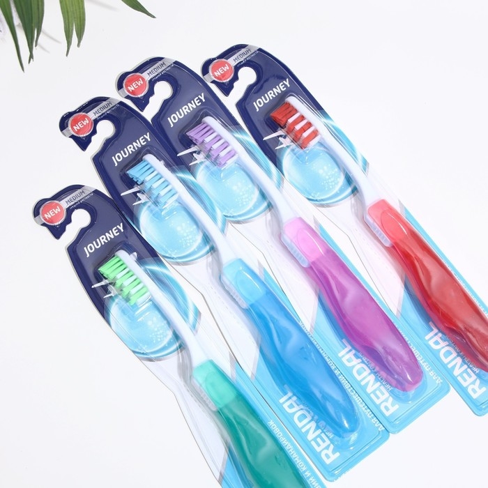 Зубная щётка Rendall Journey, средней жёсткости, складная, микс, 1 шт. Зубная щётка Rendall Journey, средней жёсткости, складная, микс, 1 шт.