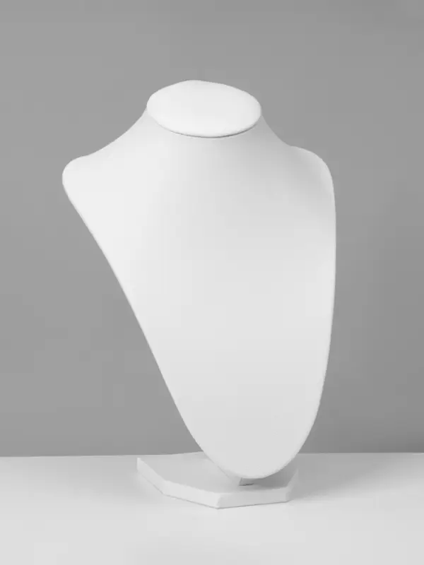 Бюст для украшений QF, 17.5&times;15&times;23 см, h=23 см, белый