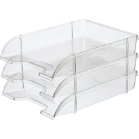 Лоток горизонтальный Attache Office горизонтальный прозрачный