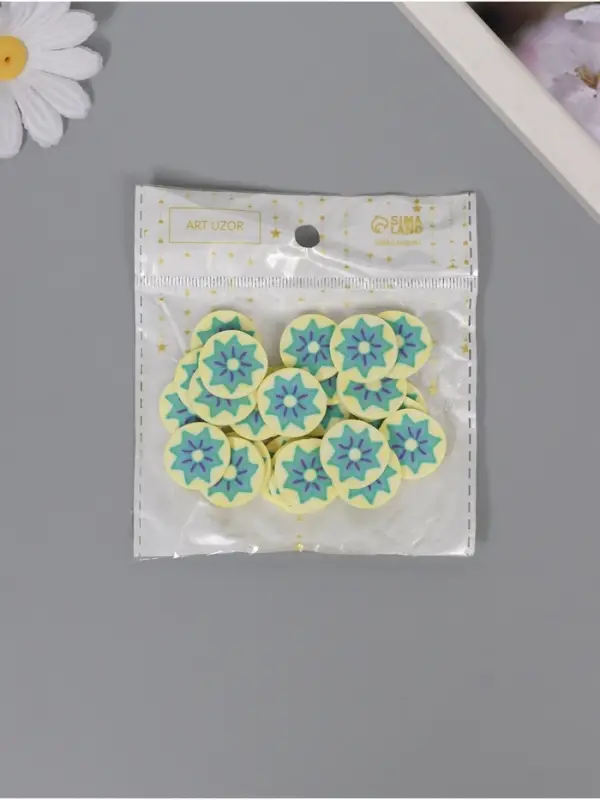 Декор для творчества PVC Декор для творчества PVC "Яблоко в разрезе" набор 20 гр 0,3х2х2 см