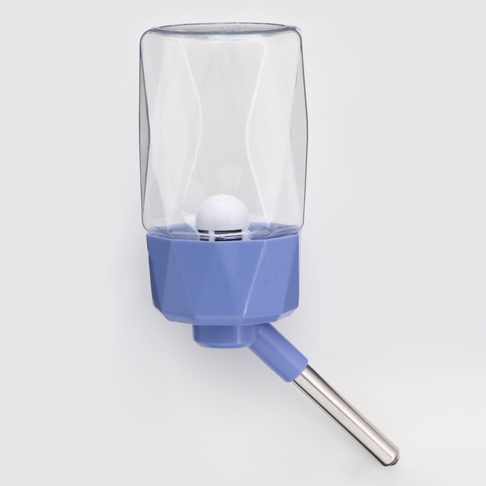 Поилка для грызунов, 250 мл, крепление-пружинка, синяя Поилка для грызунов, 250 мл, крепление-пружинка, синяя