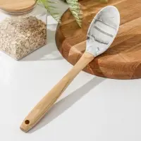 Ложка гарнирная Доляна «Марни», силикон, 32,5×6 см Ложка гарнирная Доляна «Марни», силикон, 32,5×6 см