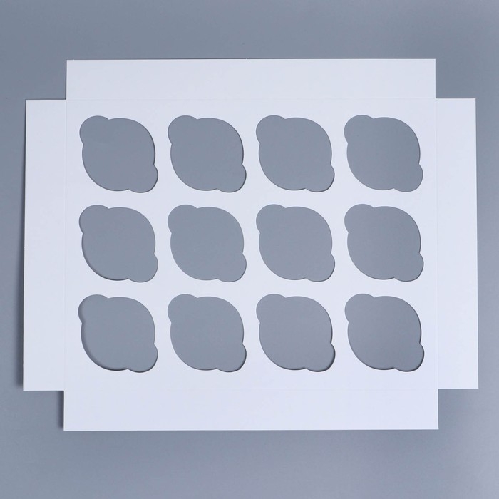 Коробка складная на 12 капкейков с окном «С Новым годом!» 32,8 х 25,6 х 10 см, Новый год Коробка складная на 12 капкейков с окном «С Новым годом!» 32,8 х 25,6 х 10 см, Новый год