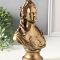 Бюст &laquo;Екатерина II&raquo;, фигура гипс, 21 см, под бронзу