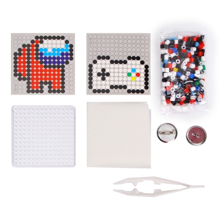 Термомозаика «Игровой мир» с пинцетом, значком Термомозаика «Игровой мир» с пинцетом, значком