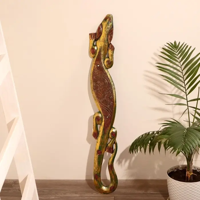 Панно настенное  Панно настенное "Геккон" 14х1х100 см