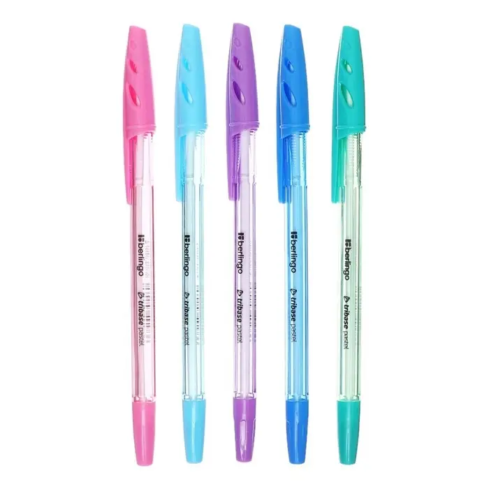 Ручка шариковая Tribase Pastel, узел 0.7 мм, чернила синие, МИКС Ручка шариковая Tribase Pastel, узел 0.7 мм, чернила синие, МИКС