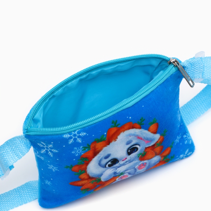 Новогодняя детская сумка «Зайка в морковке», 18×16 см, на новый год