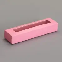 Коробка для 5 конфет, розовый, 22&times;5.5&times;3.5 см