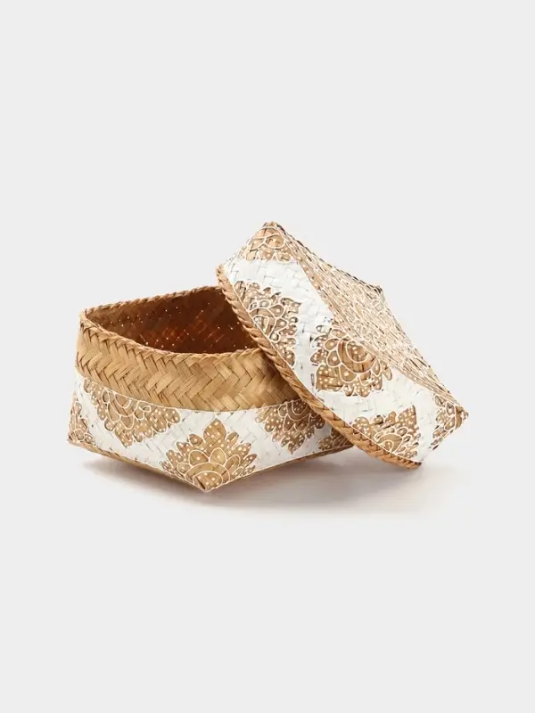 Корзинка плетёная &laquo;Манадо&raquo;, 16&times;16&times;12 см, бамбук, светлая