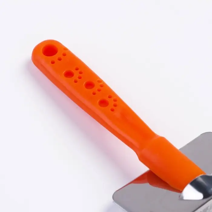 Пуходёрка &laquo;Лапки&raquo; малая, 6&times;12 см, с каплями, оранжевая