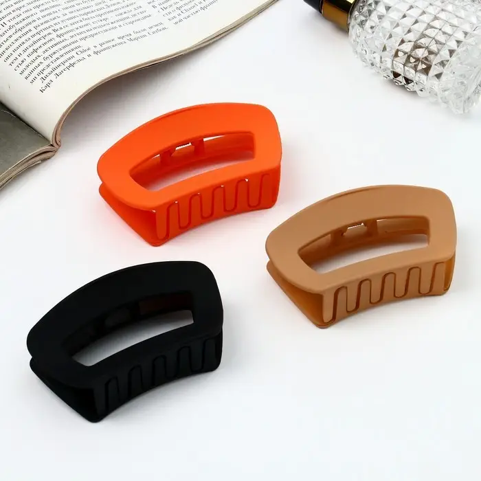 Крабик для волос «Леона», геометрия классика матовый, 9 см, МИКС Крабик для волос «Леона», геометрия классика матовый, 9 см, МИКС