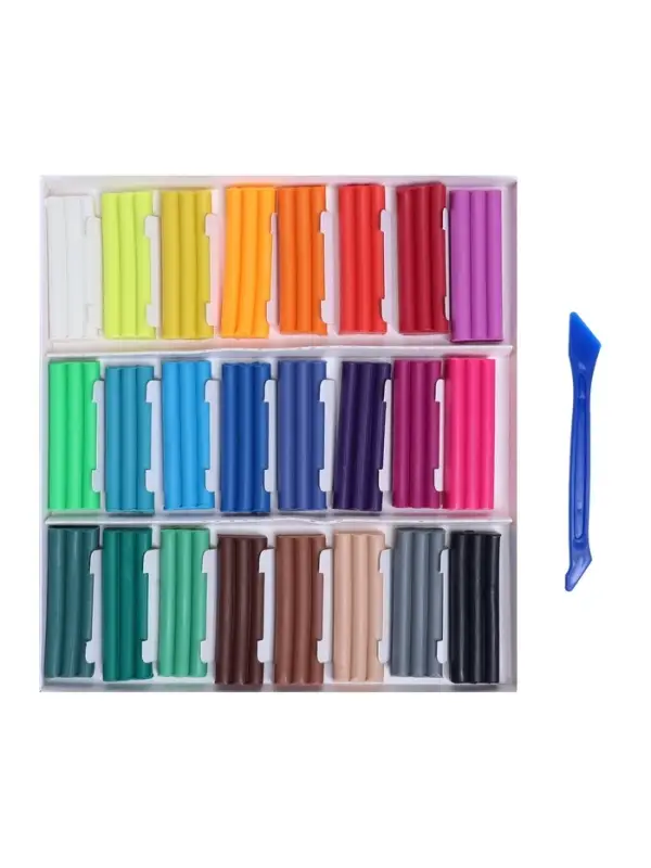 Пластилин мягкий (восковой) Calligrata, 24 цвета, 360 г