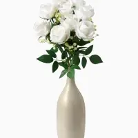 Цветы искусственные &laquo;Роза венесуэльская&raquo;, 8&times;56 см, белые