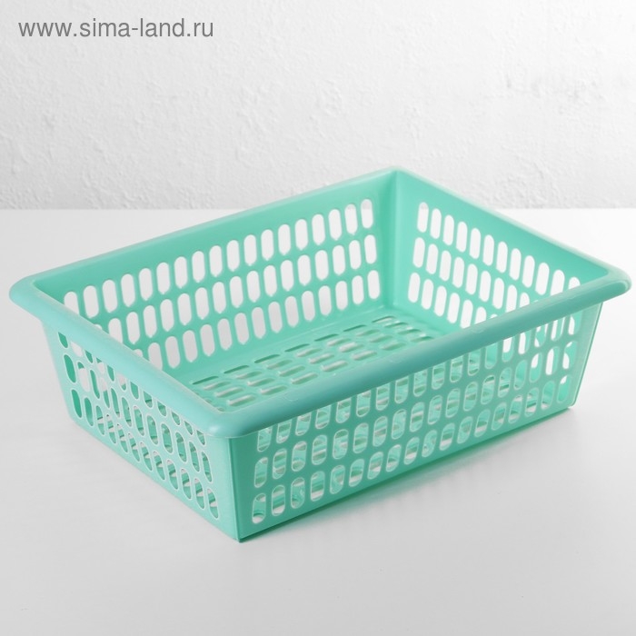 Корзина для хранения, 40×30×13 см, цвет МИКС