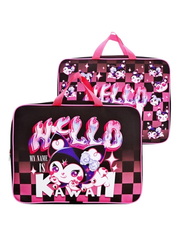 Папка с ручками текстильная А4, 360×245×70 мм, Calligrata TOP «Кавай» Папка с ручками текстильная А4, 360×245×70 мм, Calligrata TOP «Кавай»