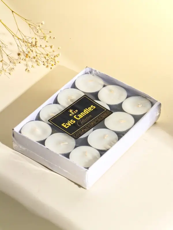 Набор чайных свечей 24 шт, d 37 мм, 15 гр, 3 часа горения Набор чайных свечей 24 шт, d 37 мм, 15 гр, 3 часа горения