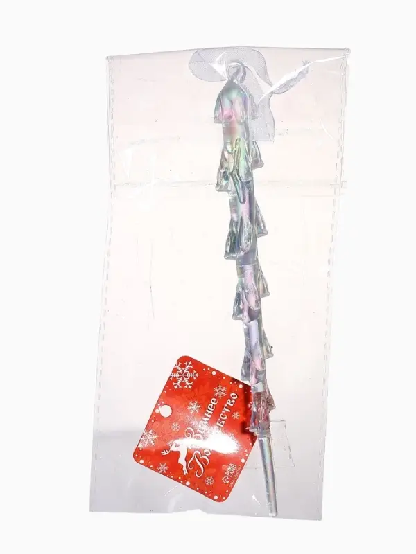 Ёлочная игрушка &laquo;Зимнее волшебство. Таящая сосулька&raquo;, 19&times;1 см, прозрачный