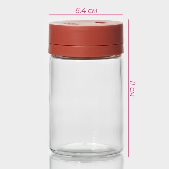 Набор для специй из стекла Доляна «Коралл», 2 предмета: солонка, перечница 6,4×11 см Набор для специй из стекла Доляна «Коралл», 2 предмета: солонка, перечница 6,4×11 см