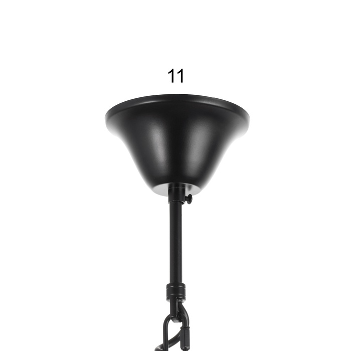 Люстра Люстра "Сенза" 3хЕ27 черный 44х39х20 см