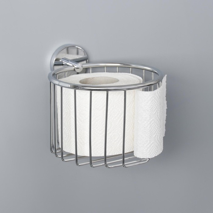 Держатель для туалетной бумаги Штольц Stölz, 14×16×13 см, цвет хромированный Держатель для туалетной бумаги Штольц Stölz, 14×16×13 см, цвет хромированный