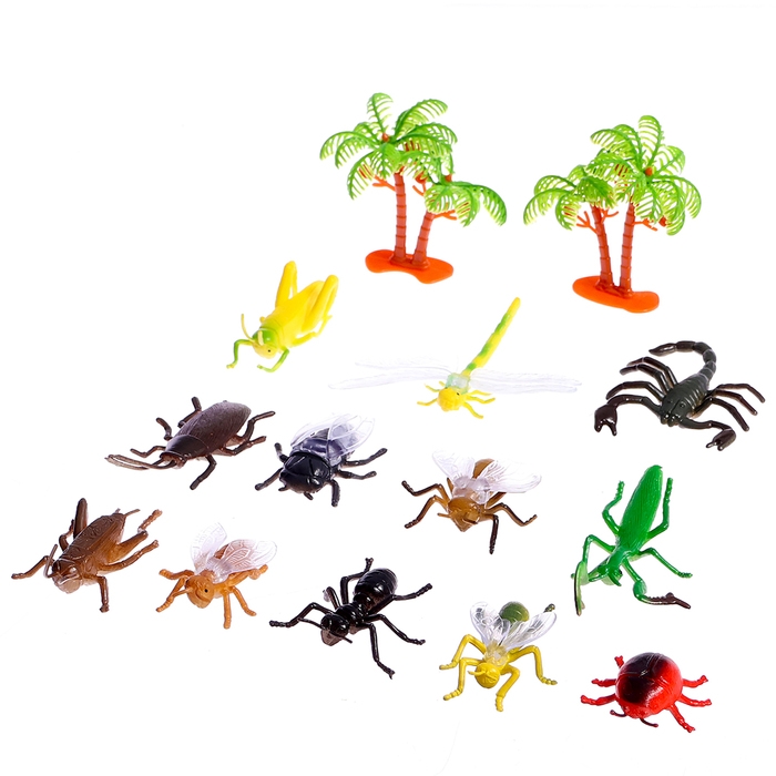 Набор животных «Насекомые», 12 фигурок с аксессуарами Набор животных «Насекомые», 12 фигурок с аксессуарами