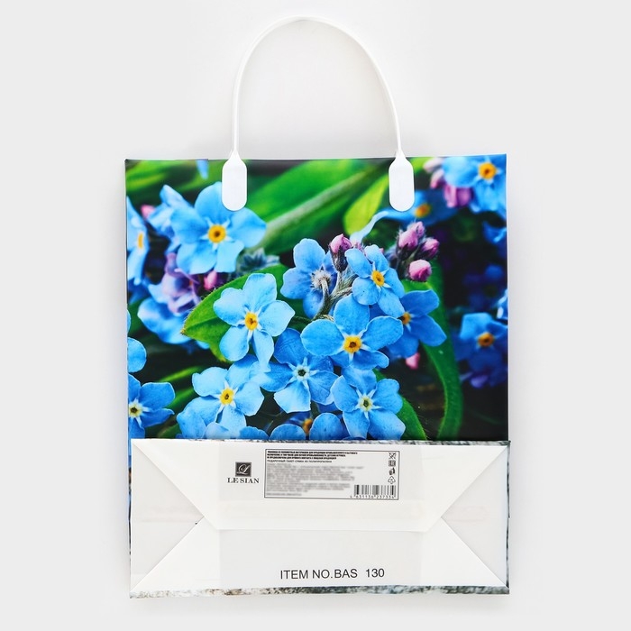 Пакет  Пакет "Незабудка", мягкий пластик,  27 х 23 см, 100 мкм