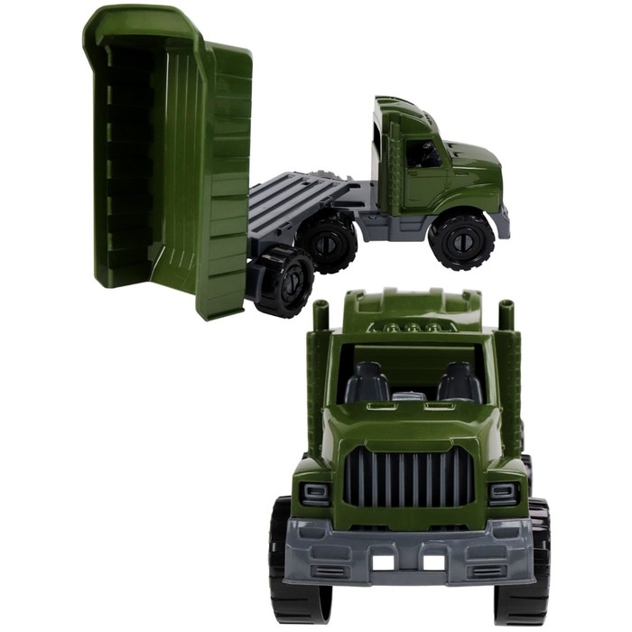 Машинка Тягач «Бизон», с прицепом, военный Машинка Тягач «Бизон», с прицепом, военный