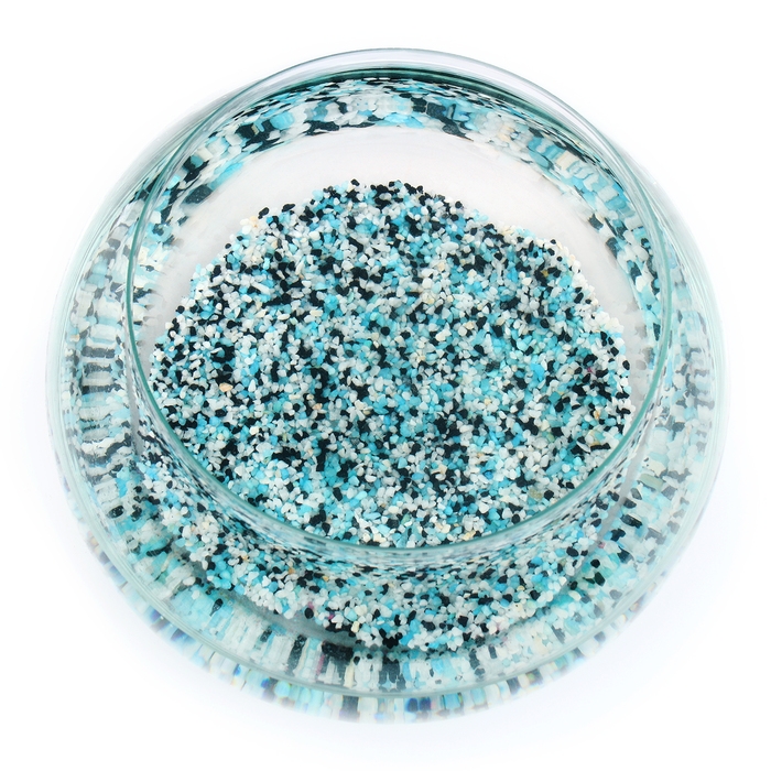 Мраморная крошка (2-5 мм) лагуна, 800 г Мраморная крошка (2-5 мм) лагуна, 800 г