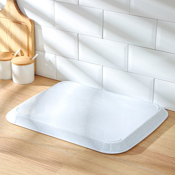 Поднос пластиковый, 47×36,5×2,3 см, прямоугольный, цвет мрамор Поднос пластиковый, 47×36,5×2,3 см, прямоугольный, цвет мрамор