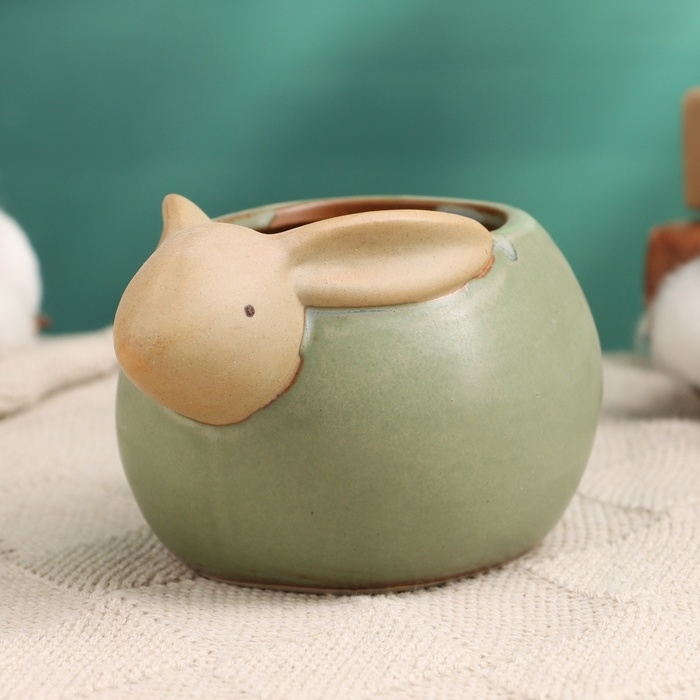 Горшок Горшок "Лаки Кролик" 11*9*8см