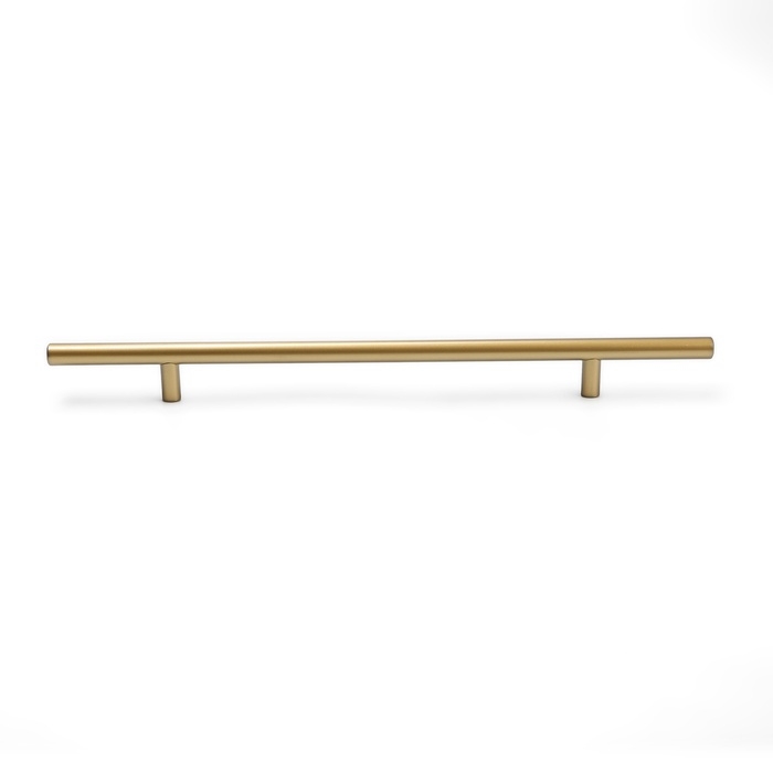 Ручка рейлинг ТУНДРА, облегчённая, d=12 мм, м/о 224/350 мм, внеш ножка, цвет золото Ручка рейлинг ТУНДРА, облегчённая, d=12 мм, м/о 224/350 мм, внеш ножка, цвет золото