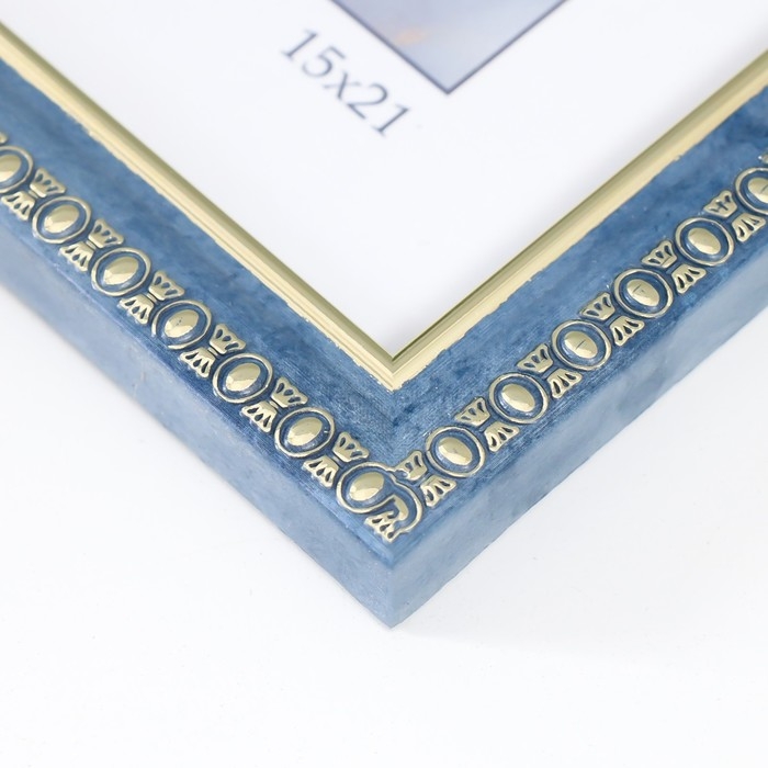 Фоторамка пластик Фоторамка пластик "Камея" 15х21 см, бирюза